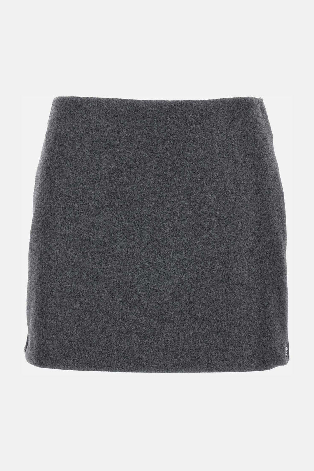 LOW-RISE WOOL MINI SKIRT