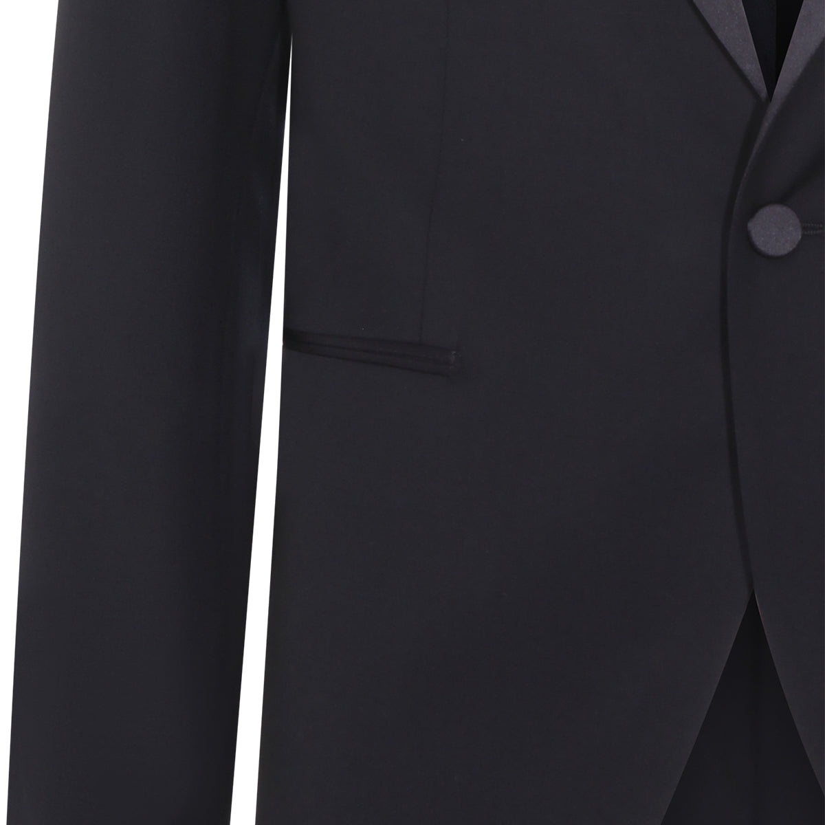 BLACK COTTON BLAZER
