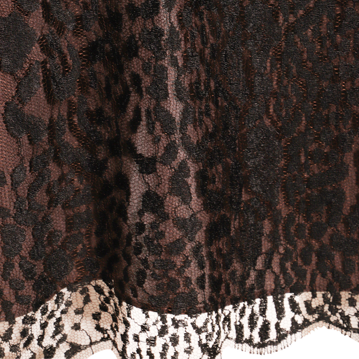 BLACK AND BROWN SKIRT