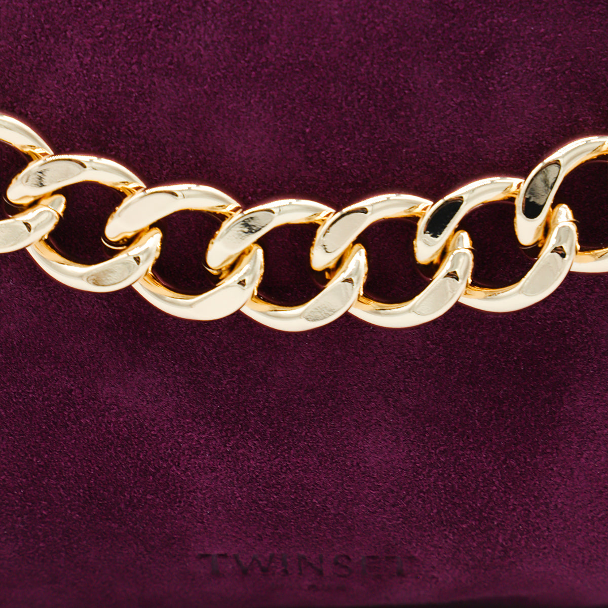 PURPLE LEATHER LILIANE SHOULDER BAG