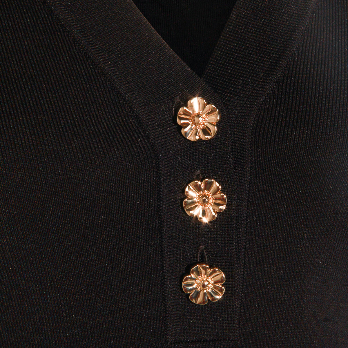 BLACK VISCOSE POLO SHIRT