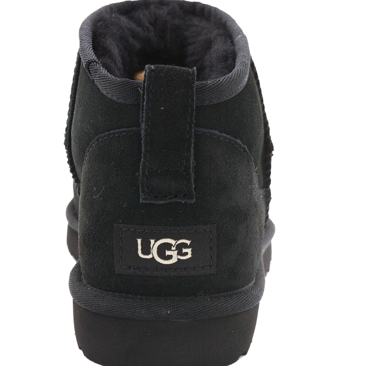 BLACK SUEDE ULTRA MINI BOOTS