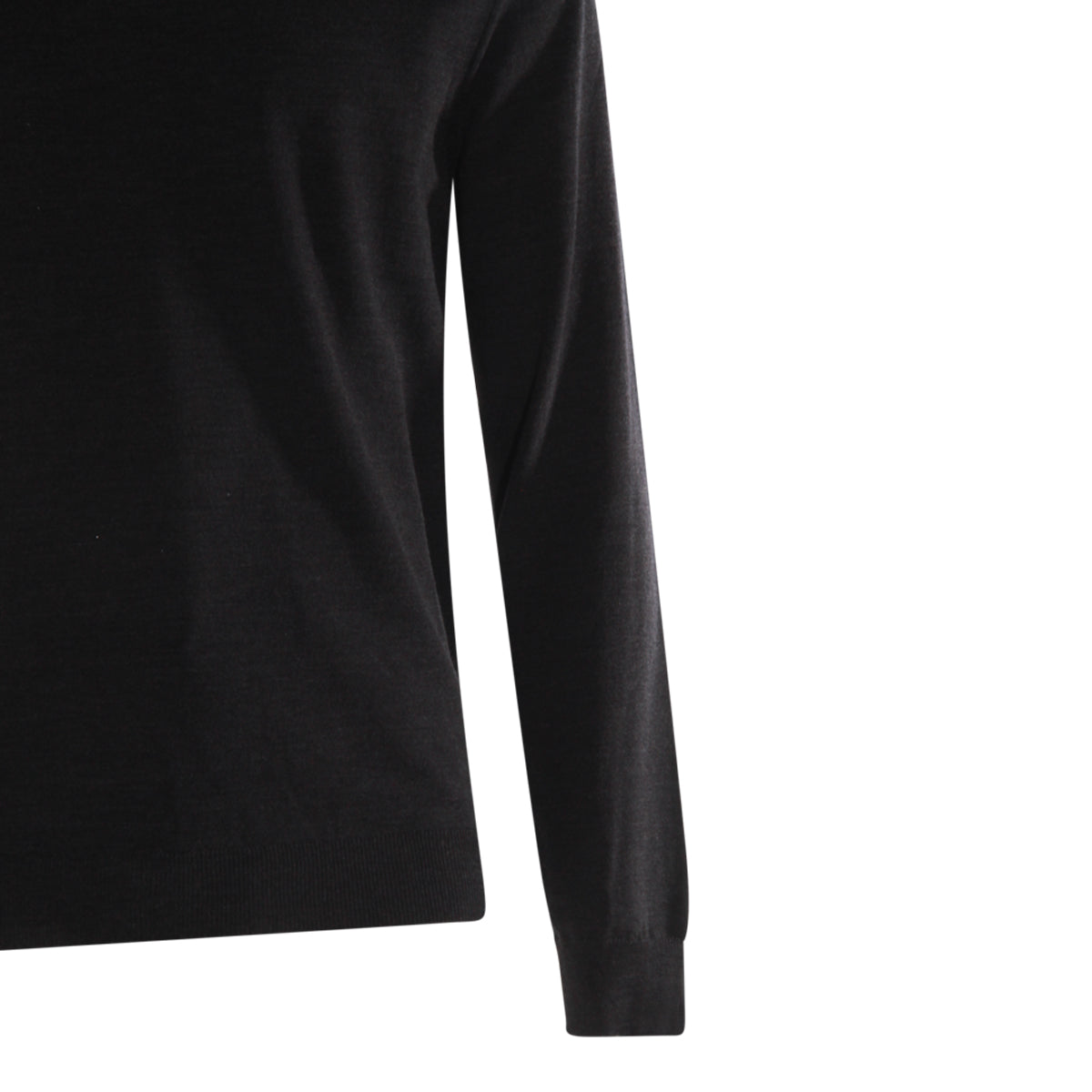 BLACK WOOL KNITWEAR