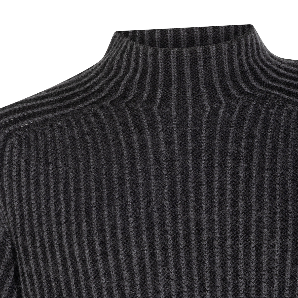 BLACK WOOL KNITWEAR
