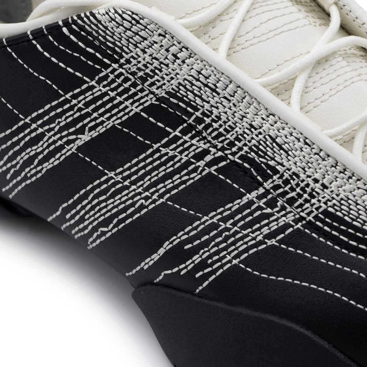 BLACK LEATHER Y-3 REGU SNEAKERS