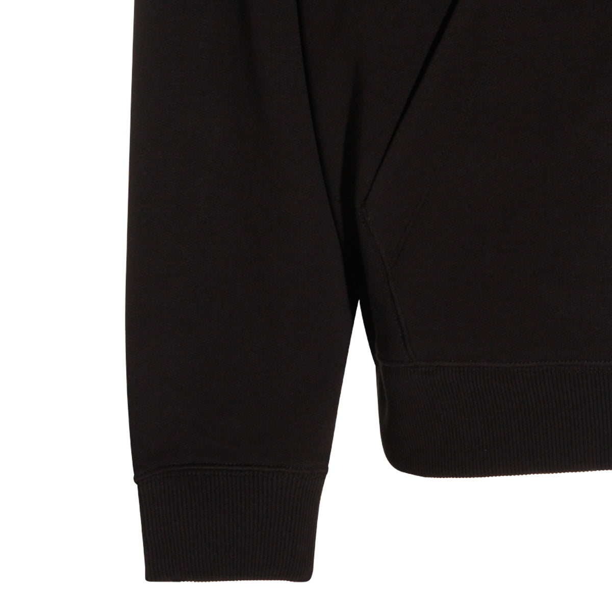 BLACK COTTON LIQUID LOGO SWEATSHIRT