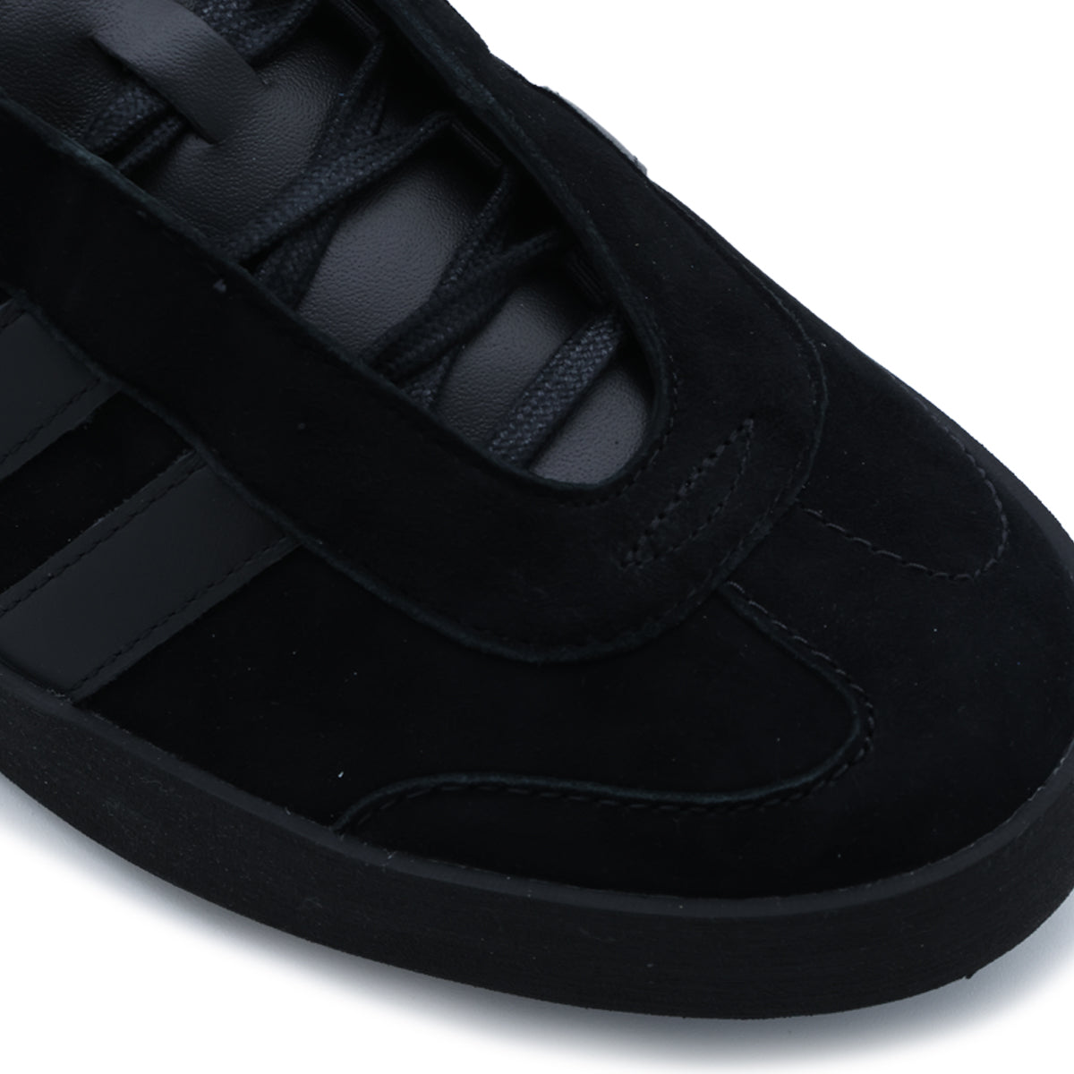 BLACK LEATHER SNEAKERS