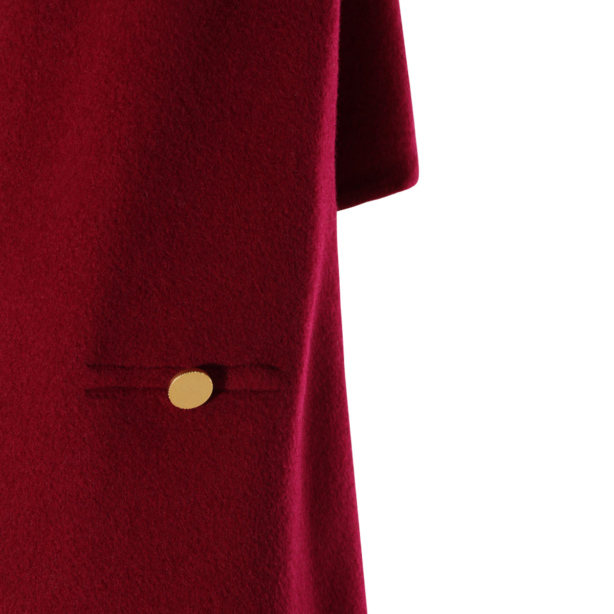 DARK RED WOOL COAT