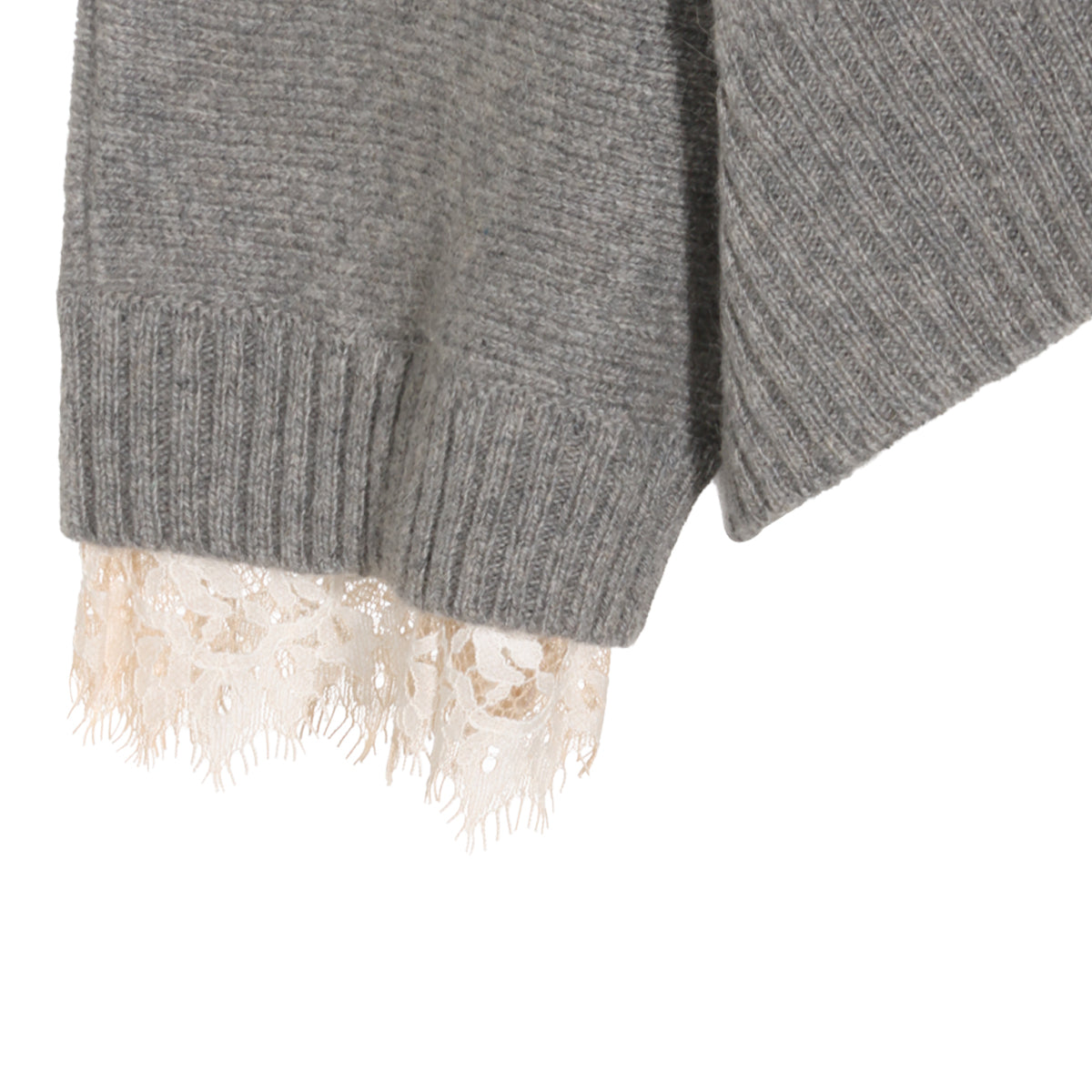 GREY CASHMERE BLEND KNITWEAR