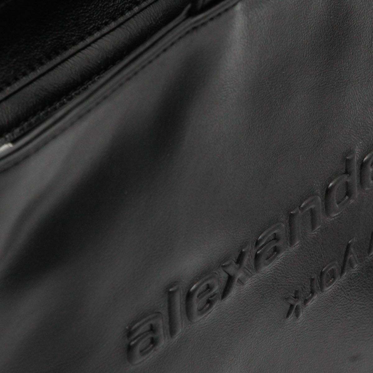 BLACK LEATHER TOTE