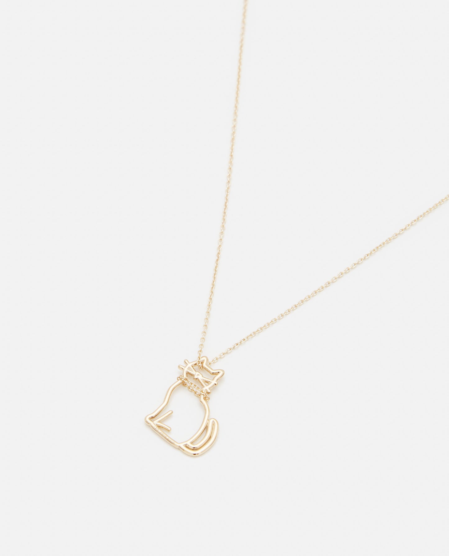 'MIAU' GOLD PENDANT NECKLACE