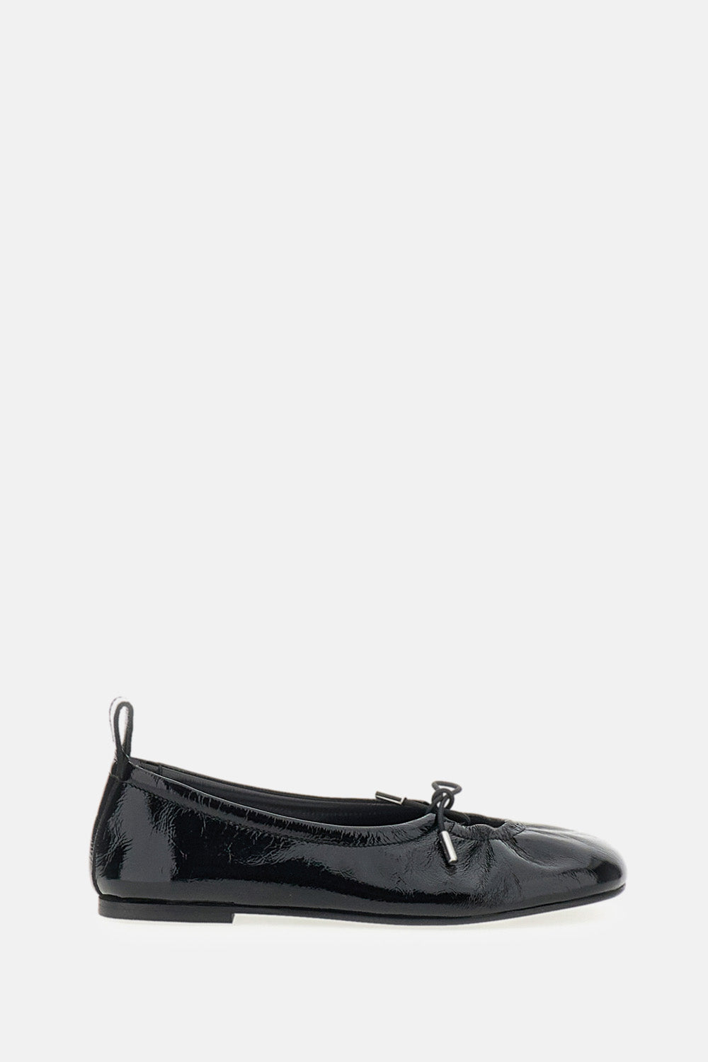 ROSALIND BLACK PATENT LEATHER BALLET FLATS