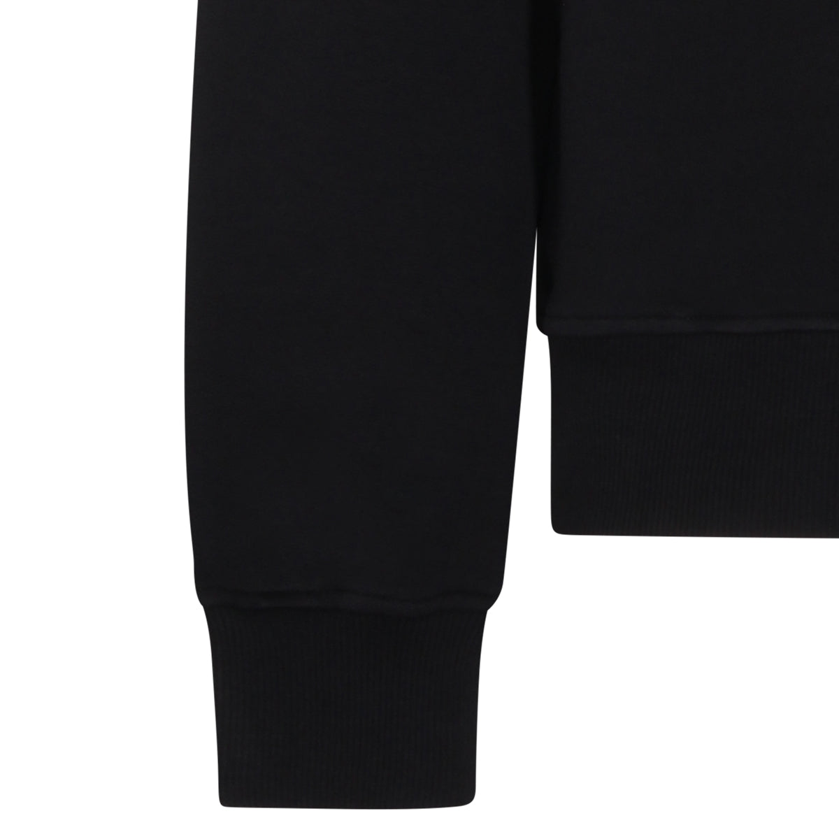 BLACK COTTON SWEATSHIRT