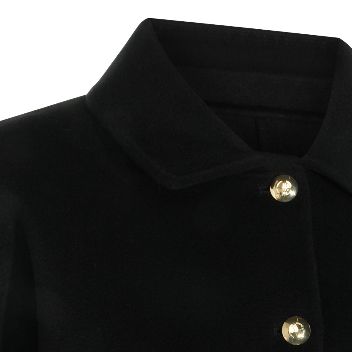 BLACK WOOL LUKA CASUAL JACKET