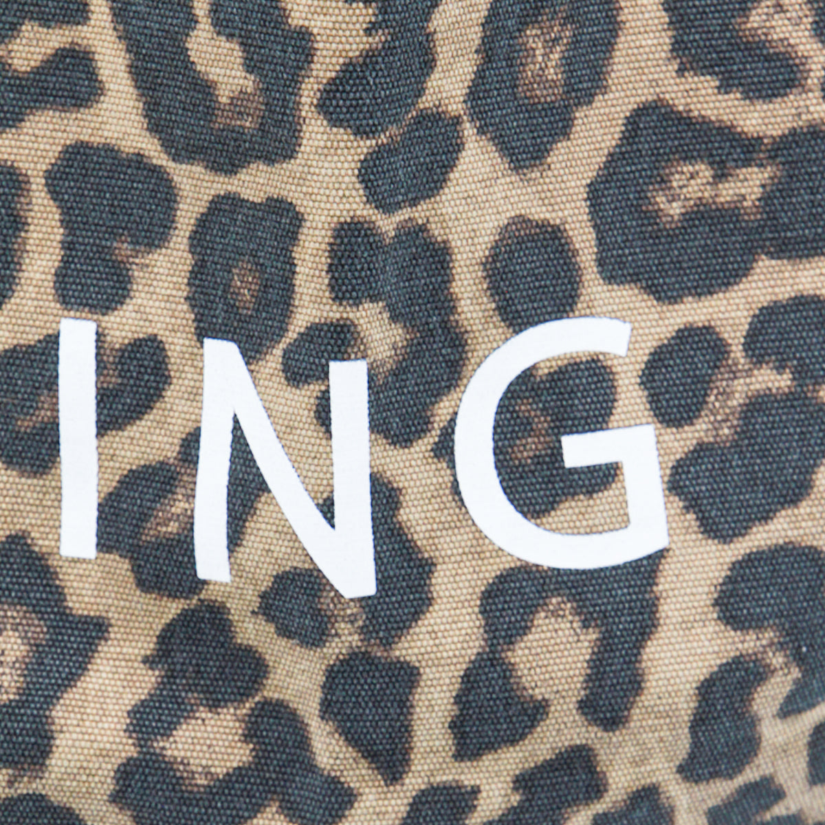 LEOPARD COTTON LEO CANVAS TOTE