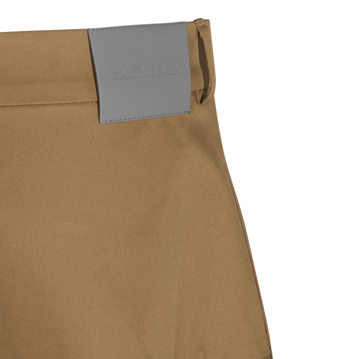 CAMEL COTTON MIDI SKIRT