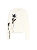 THISTLE MOTIF CASHMERE CARDIGAN