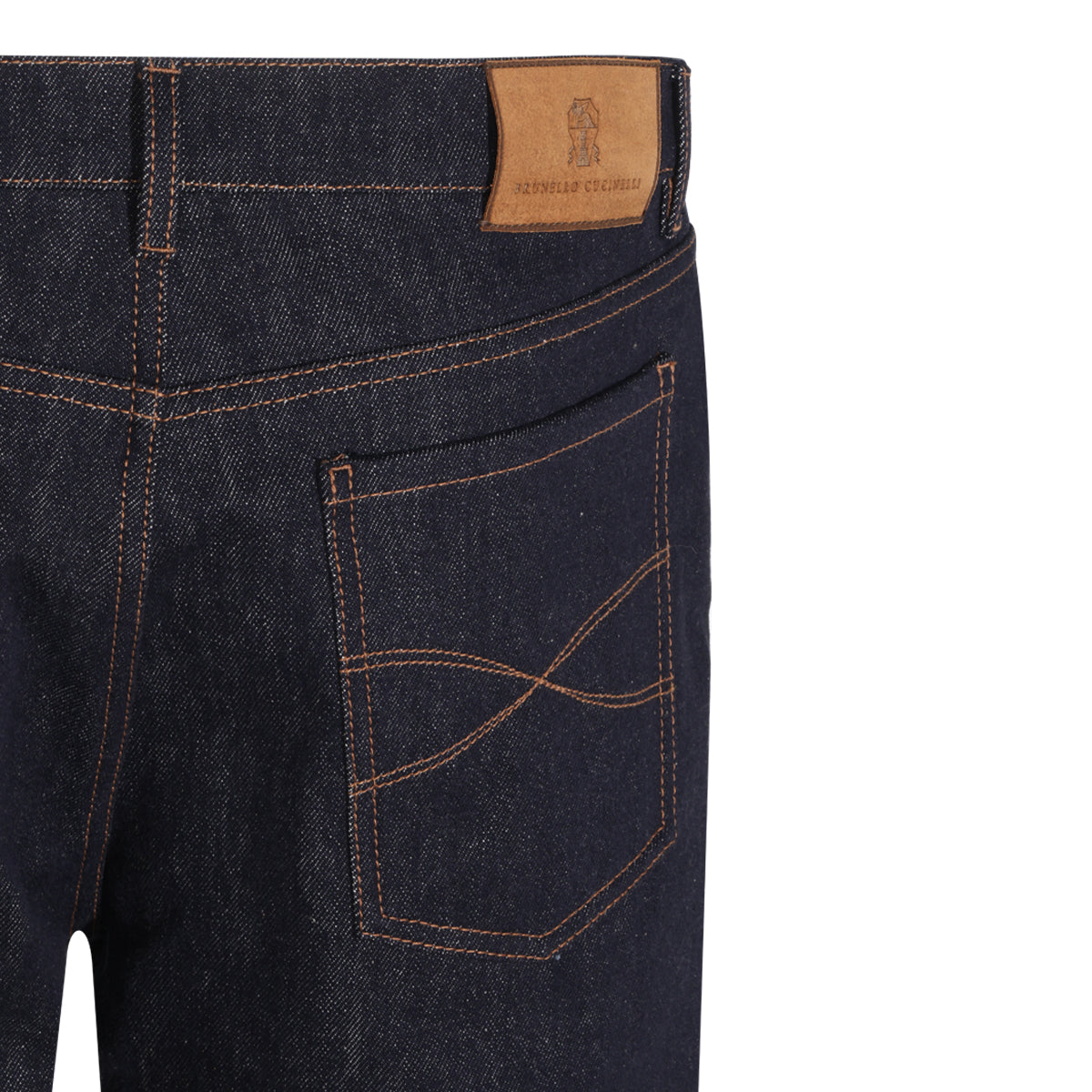 DARK BLUE COTTON DENIM JEANS