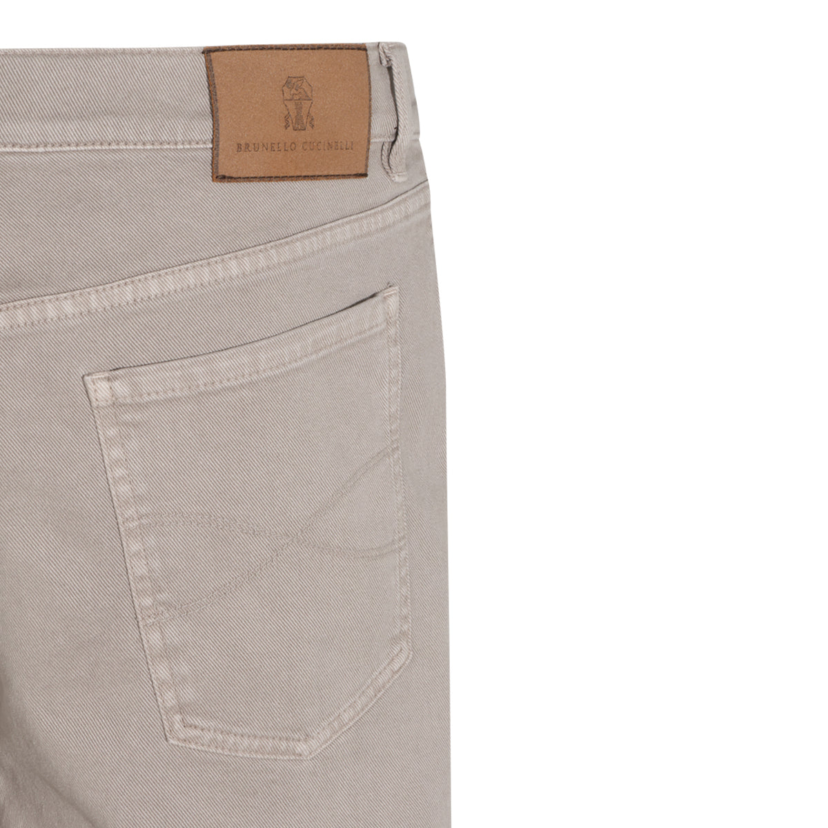 BEIGE COTTON JEANS