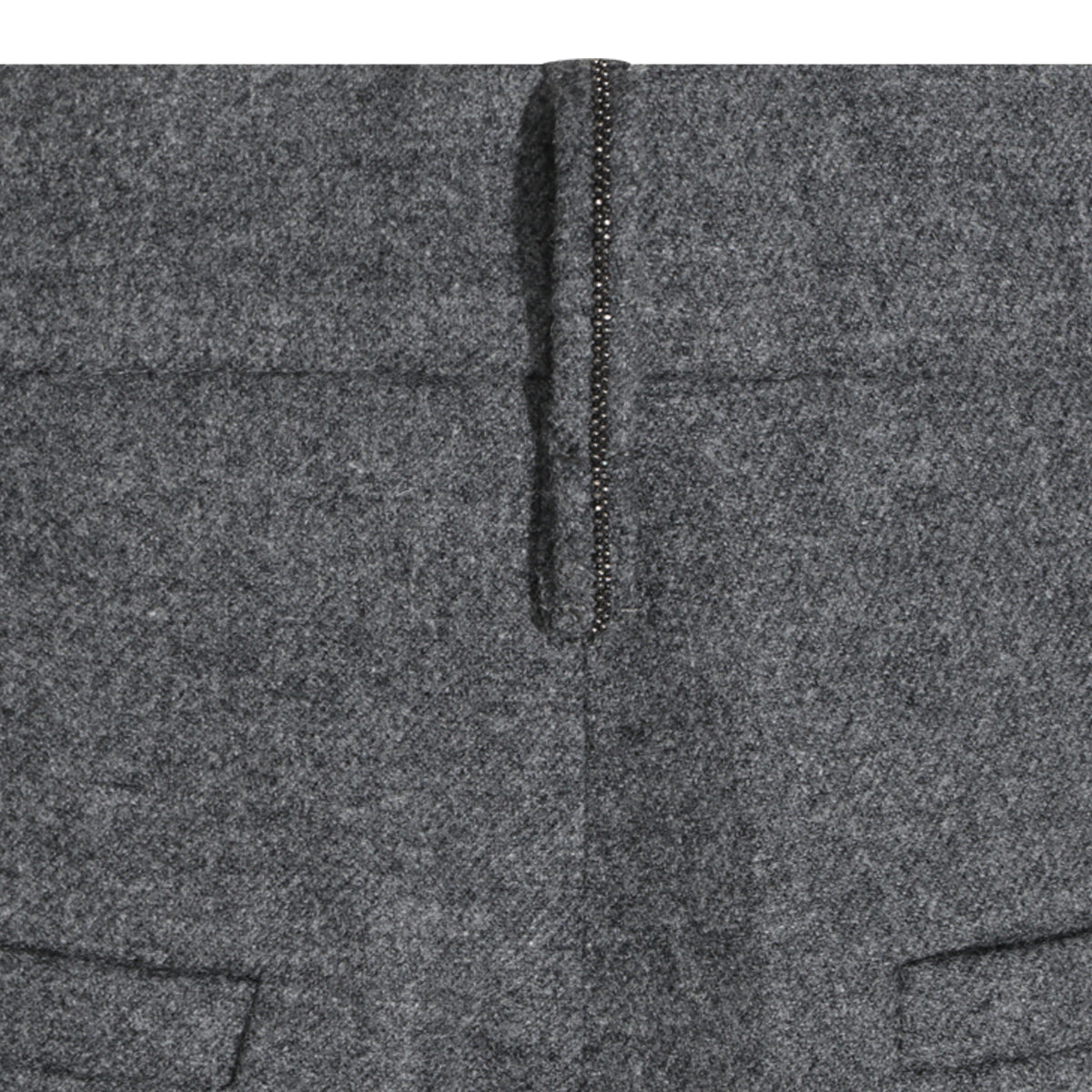 MID GREY CASHMERE AND MOHAIR BLEND PANTS