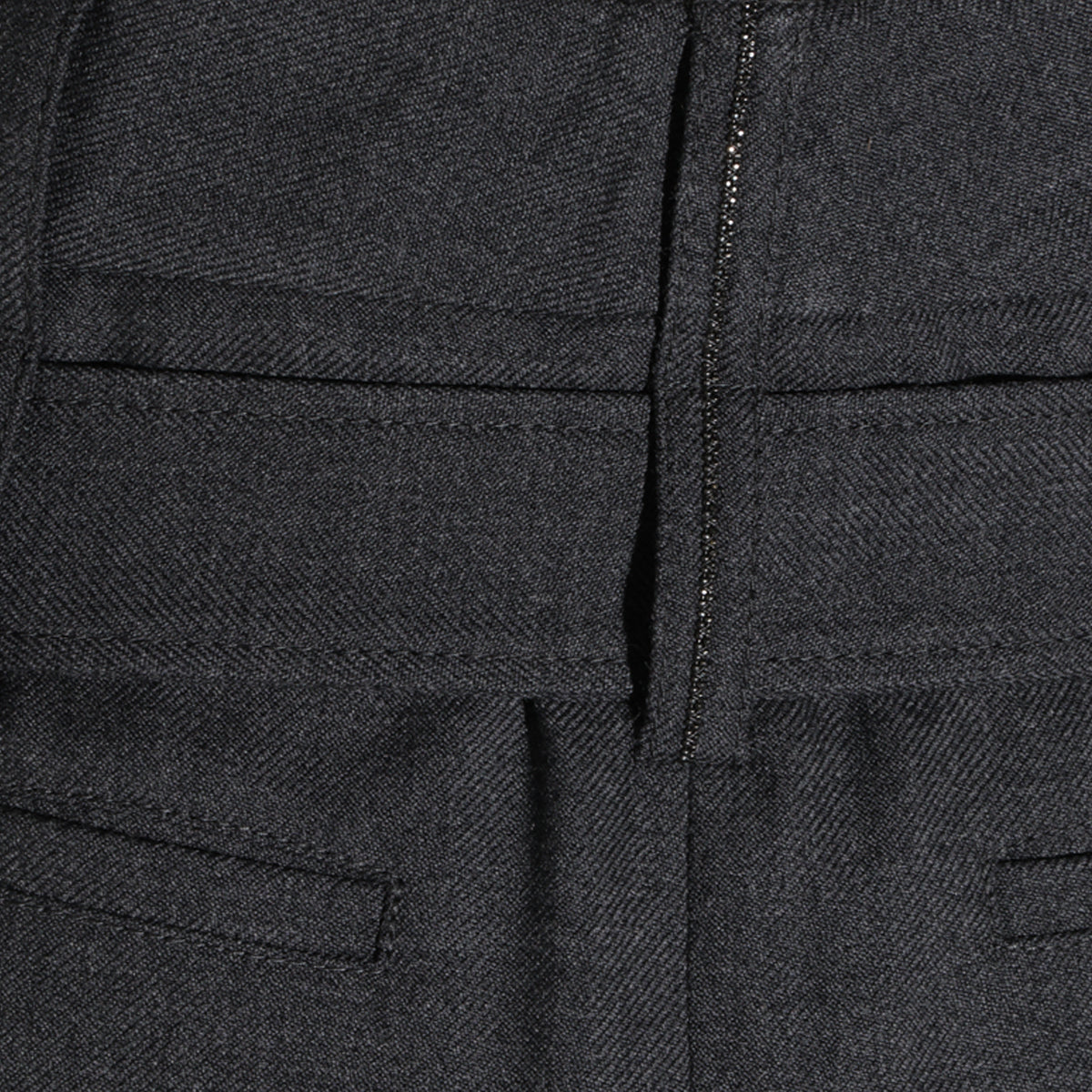 DARK GREY WOOL MIDI SKIRT