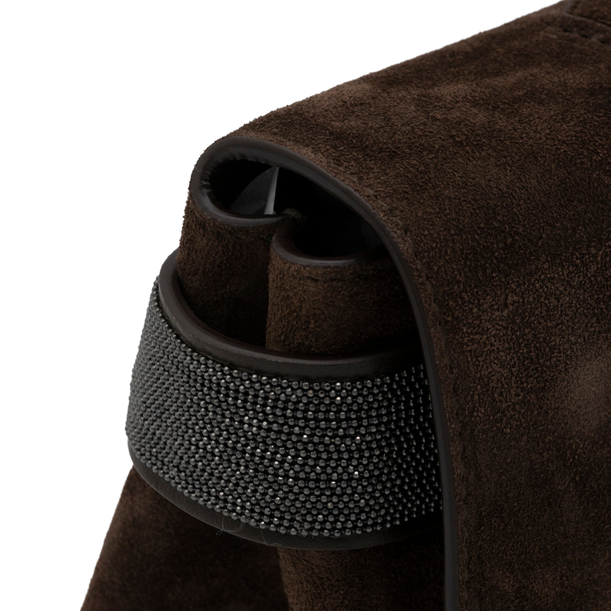 DARK BROWN LEATHER CLUTCH