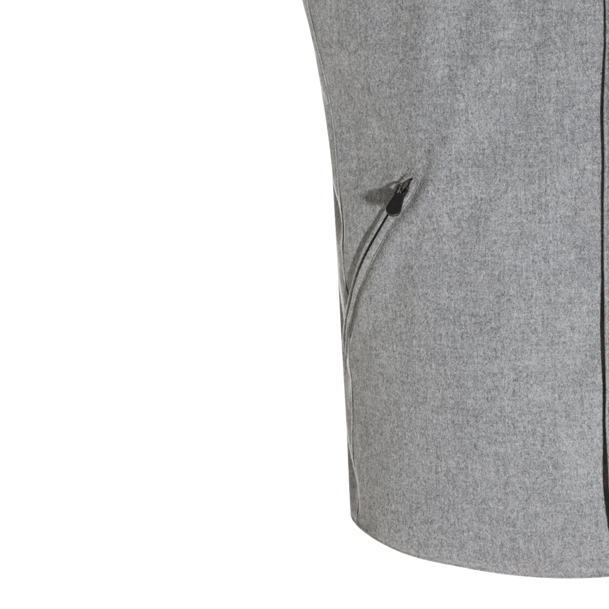 GREY WOOL DOWN JACKET