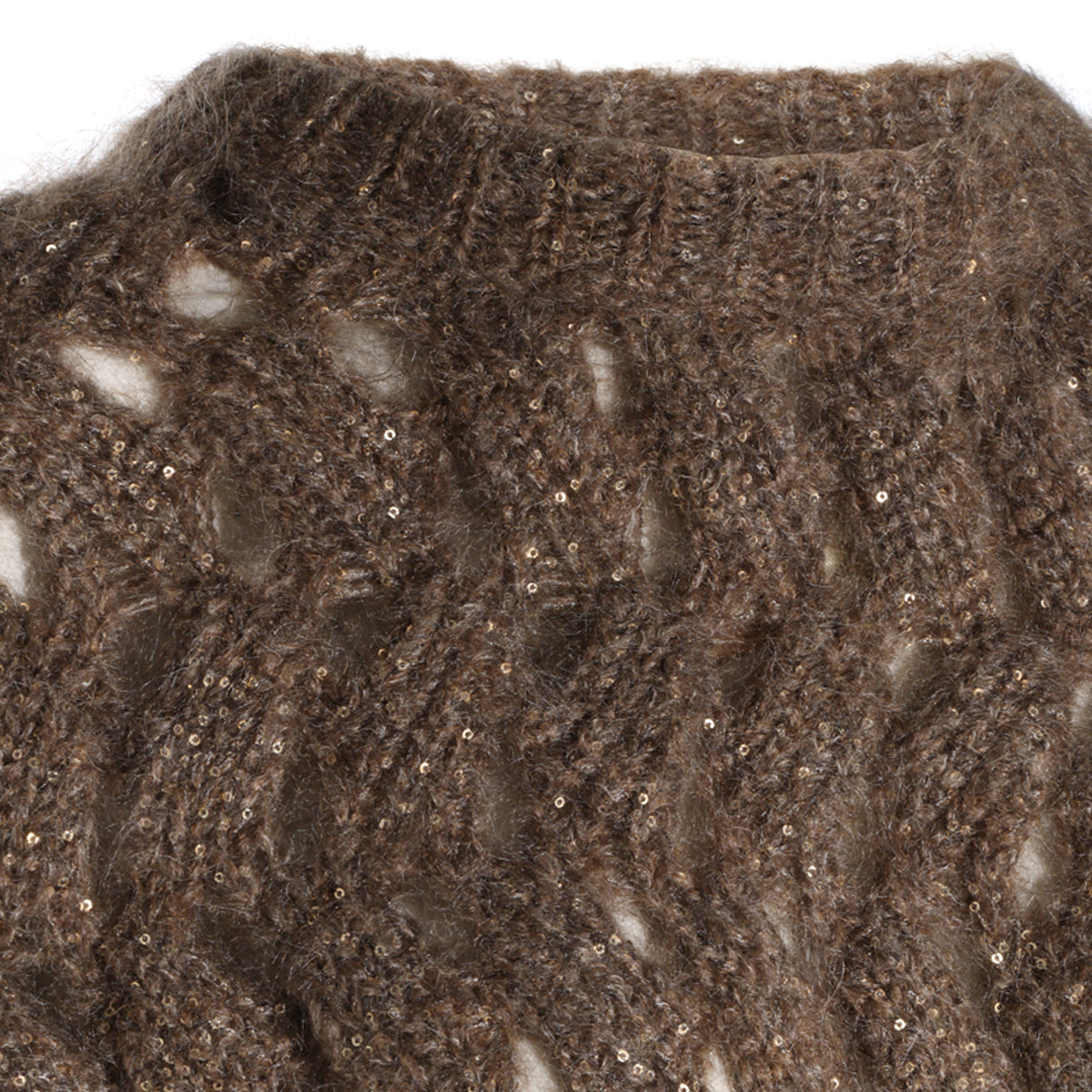 BEIGE MOHAIR SWEATER