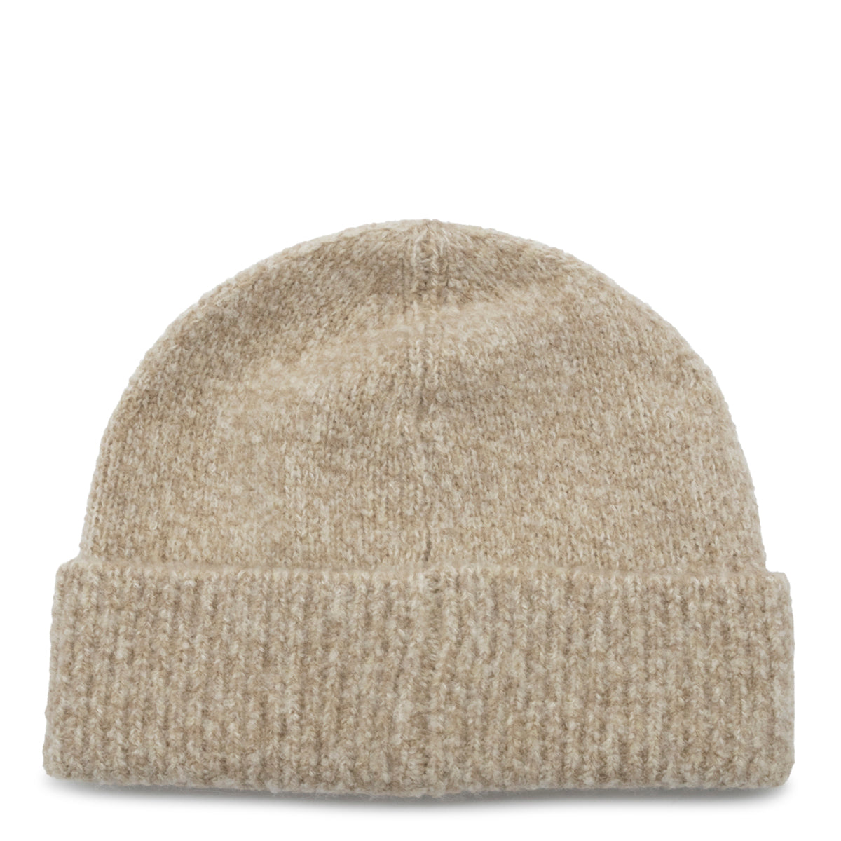SAND VIRGIN WOOL AND SILK BLEND BEANIE