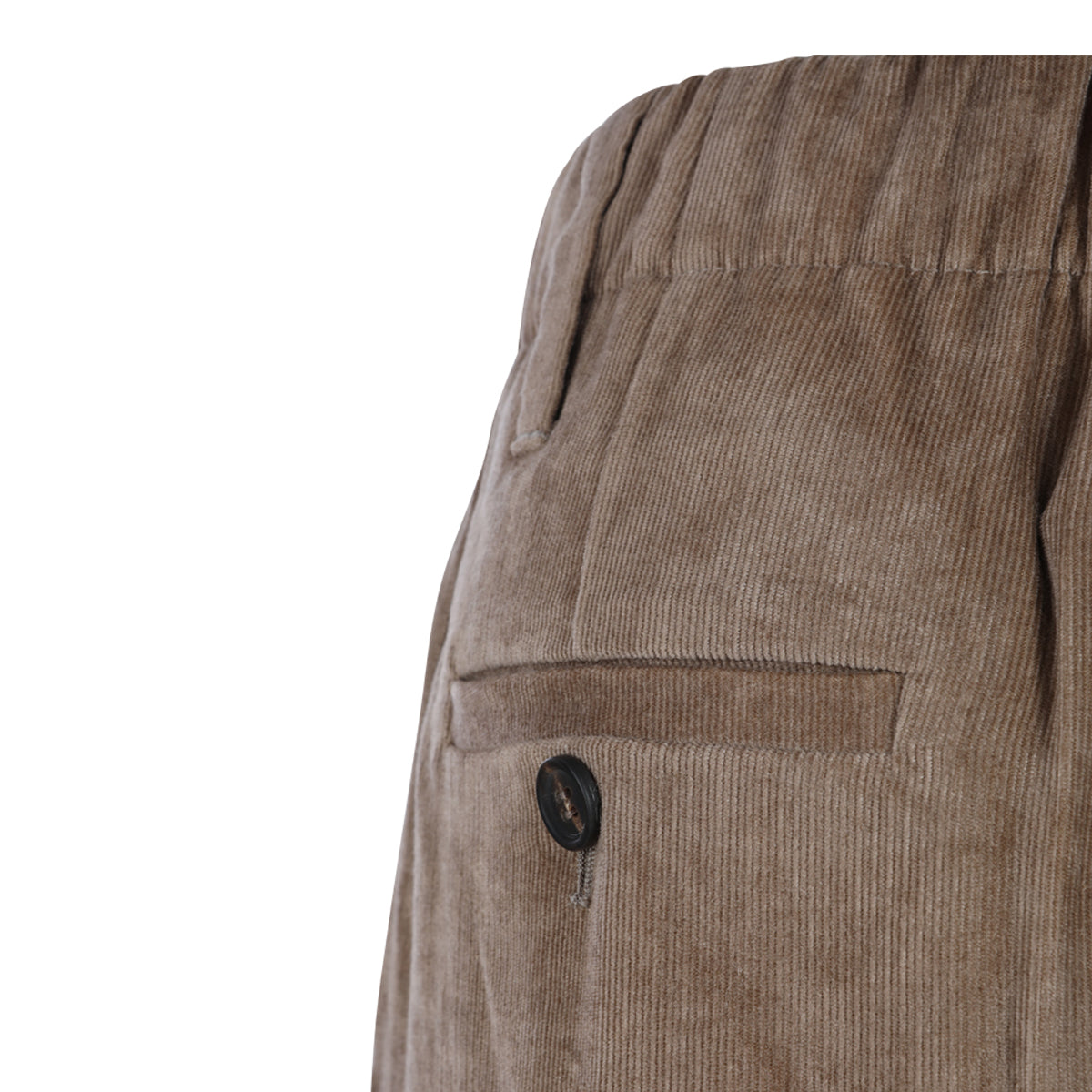 BEIGE VISCOSE AND CASHMERE PANTS