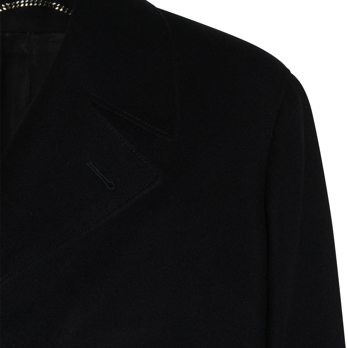 NAVY WOOL COAT
