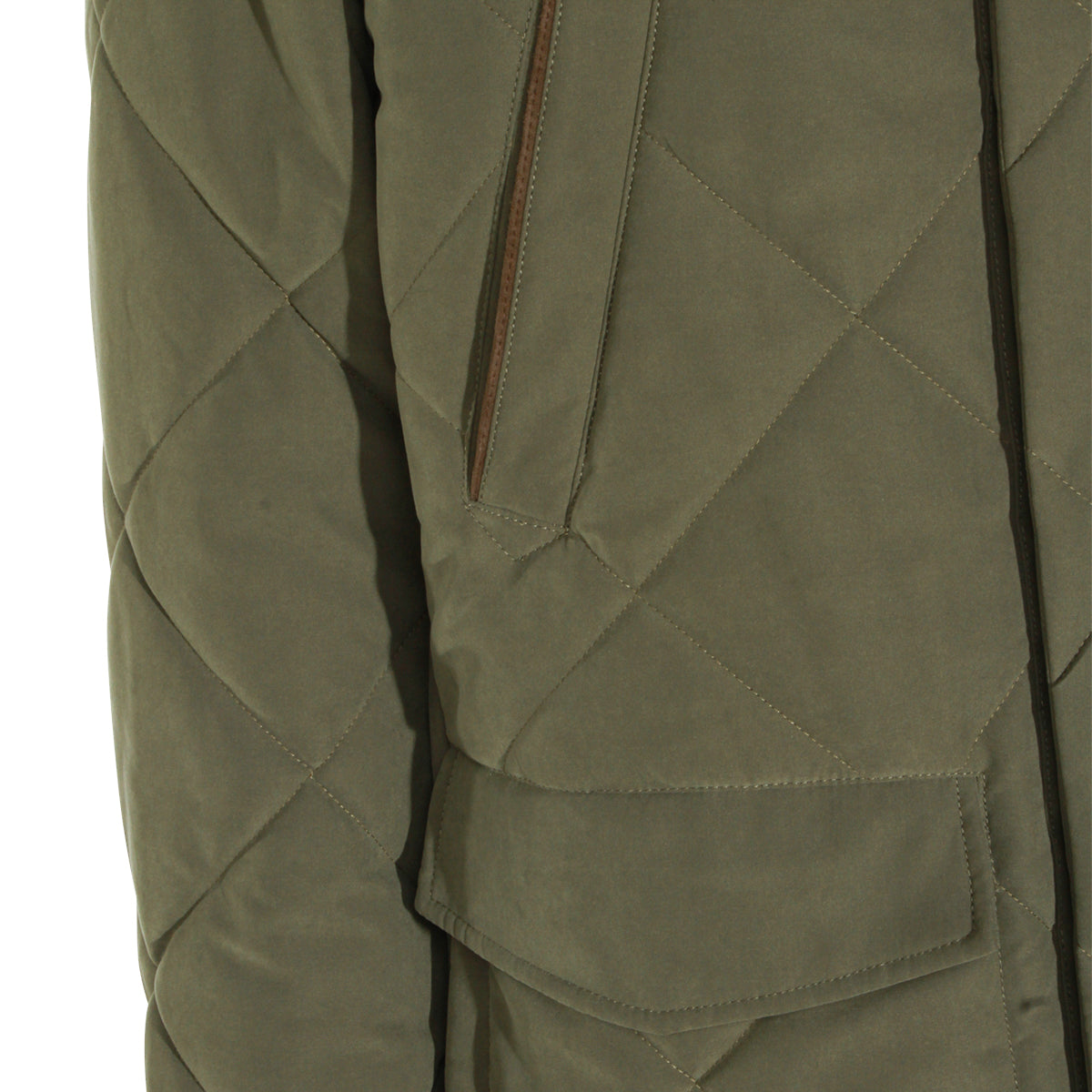 OLIVE PADDED DOWN JACKET
