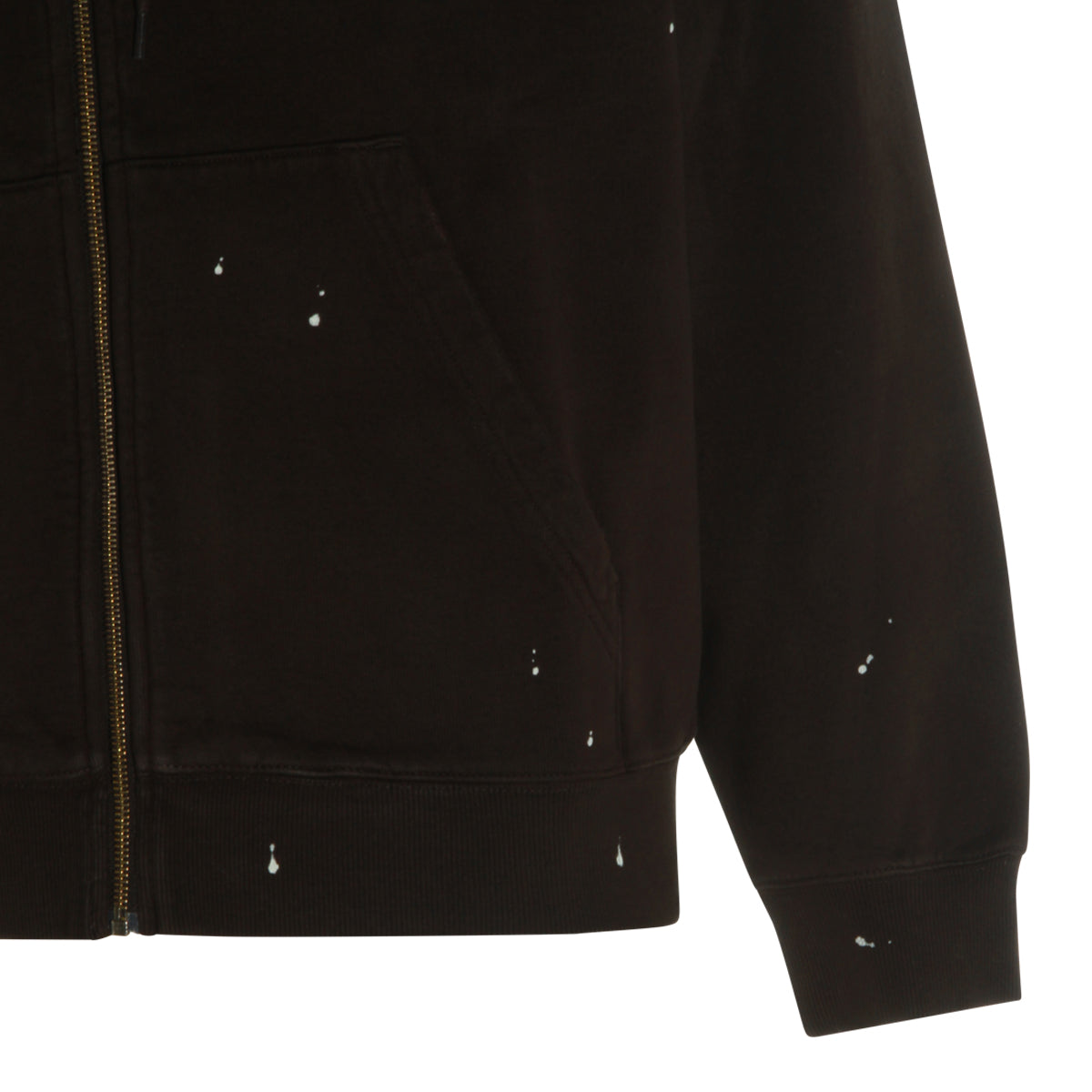 DARK BROWN COTTON SWEATSHIRT
