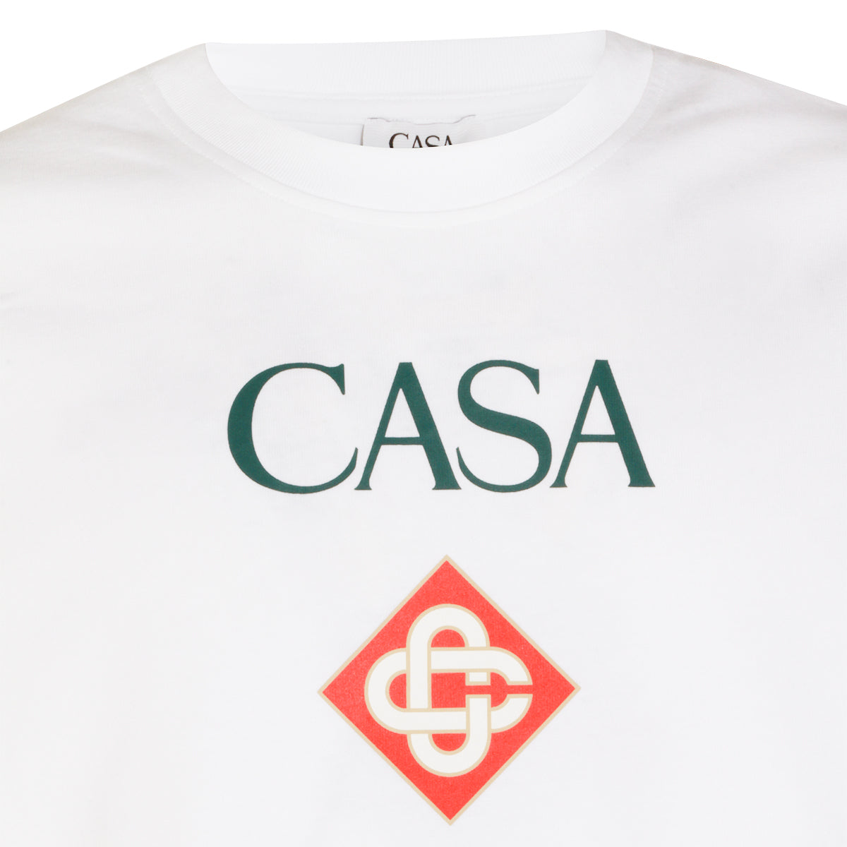 WHITE COTTON T-SHIRT