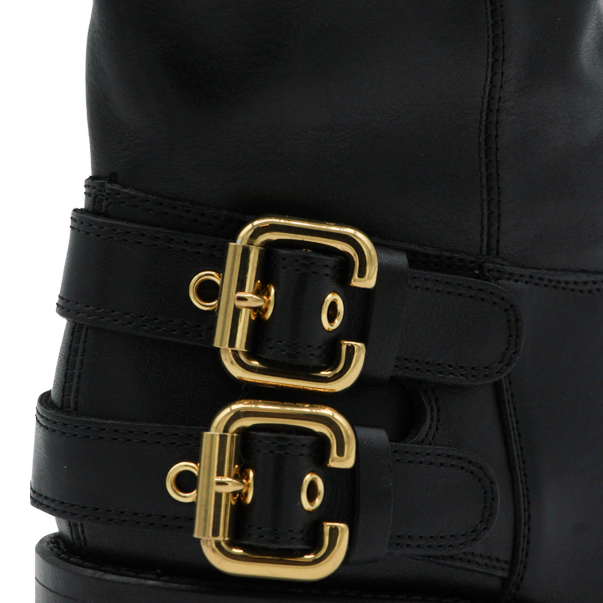 BLACK LEATHER DAKOTA BOOTS