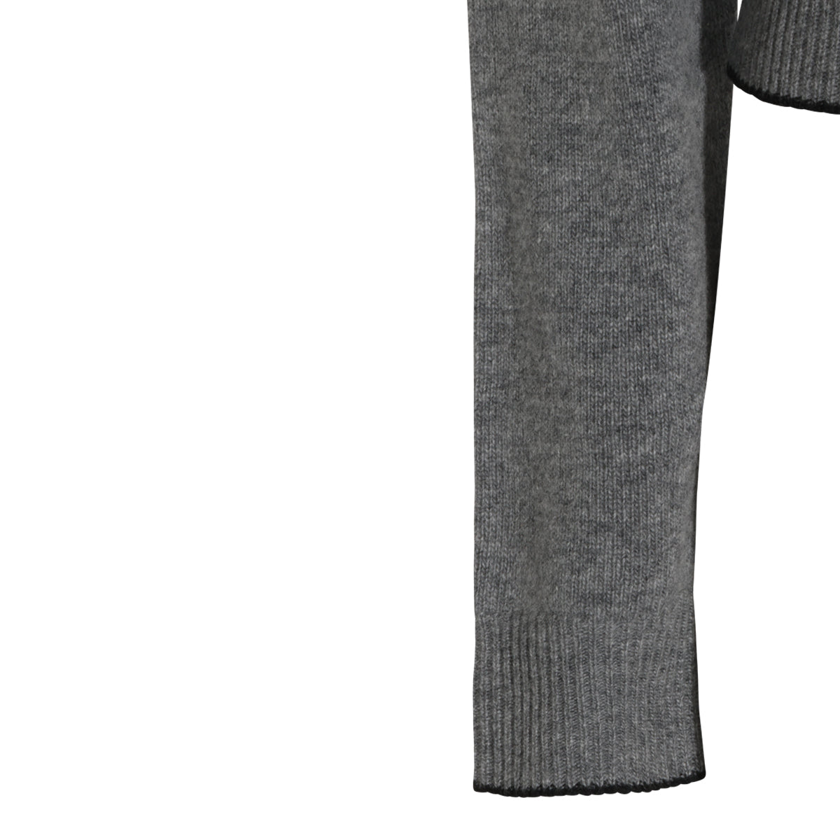 DIVINE GREY WOOL AND CASHMERE BLEND CARDIGAN