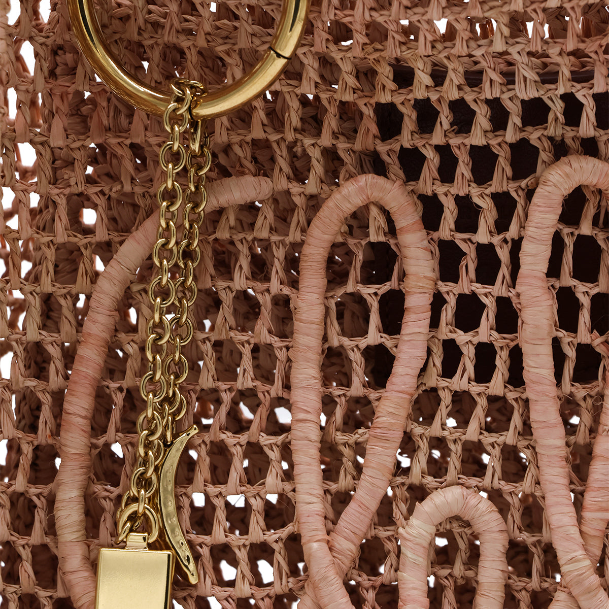 SUMMERY BEIGE RAFIA SUMMER BANANA TOP HANDLE BAG