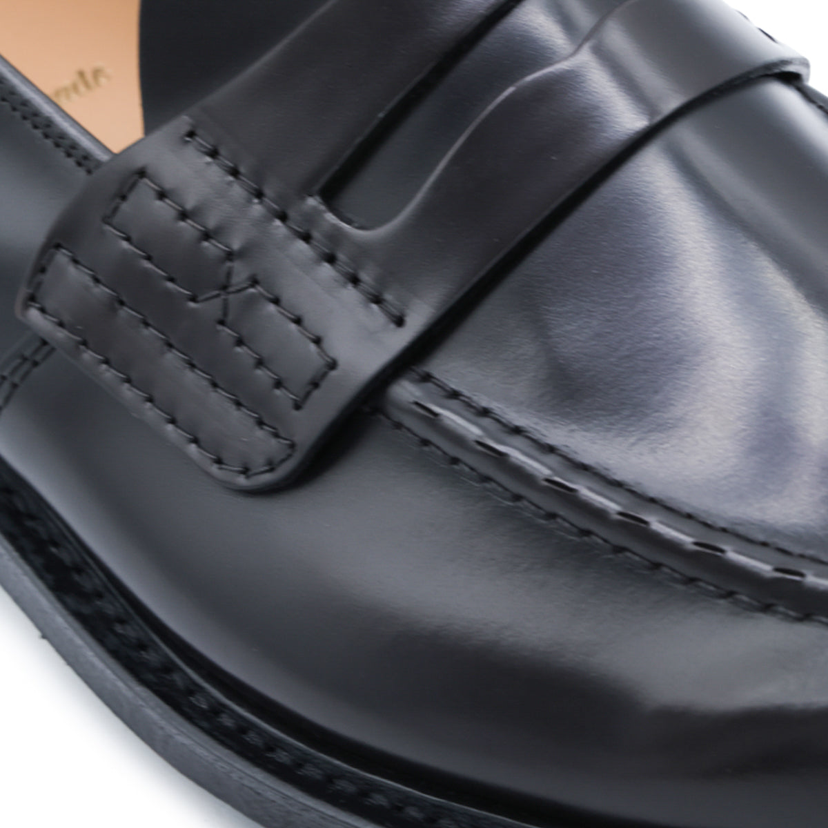EBONY LEATHER LOAFERS