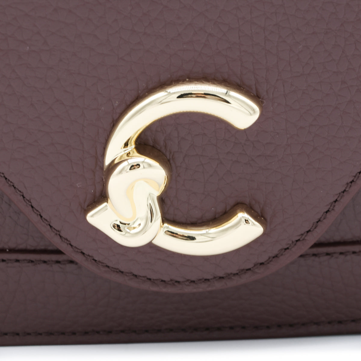 BERRY LEATHER C-ME CROSSBODY BAG