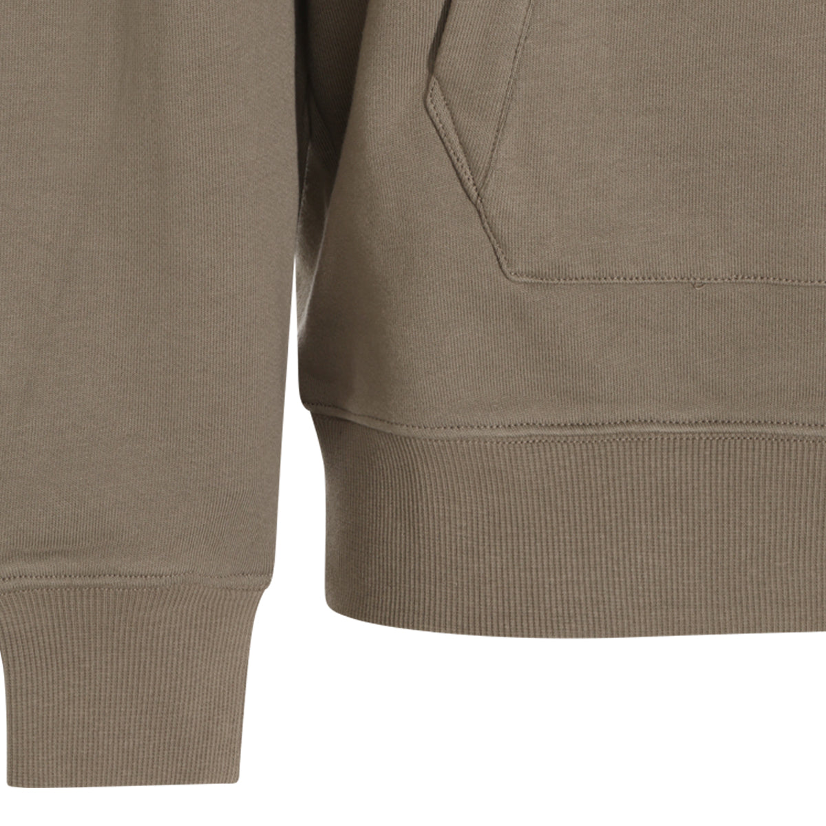 DARK BEUGE COTTON SWEATSHIRT