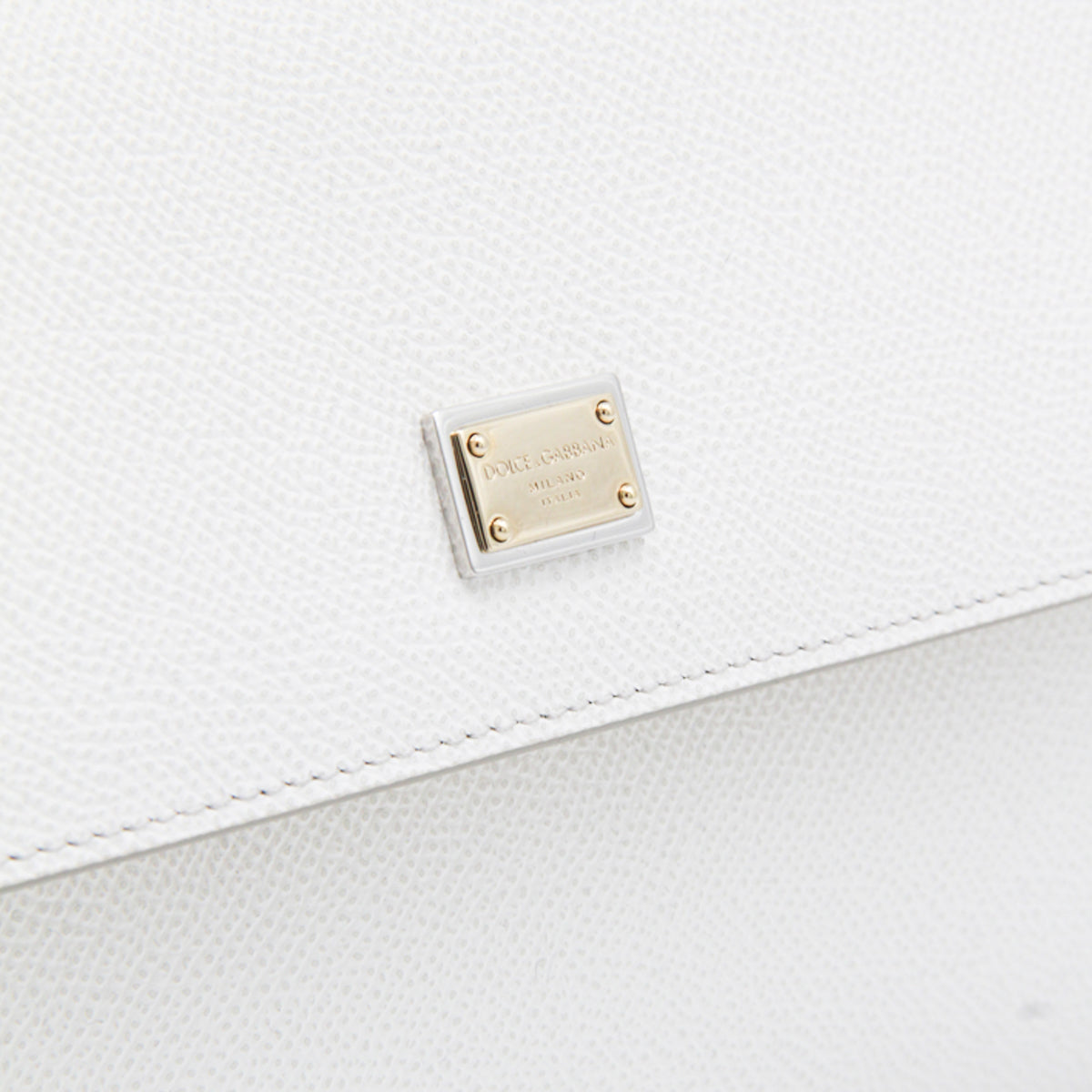 WHITE LEATHER SICILY SMALL BAG