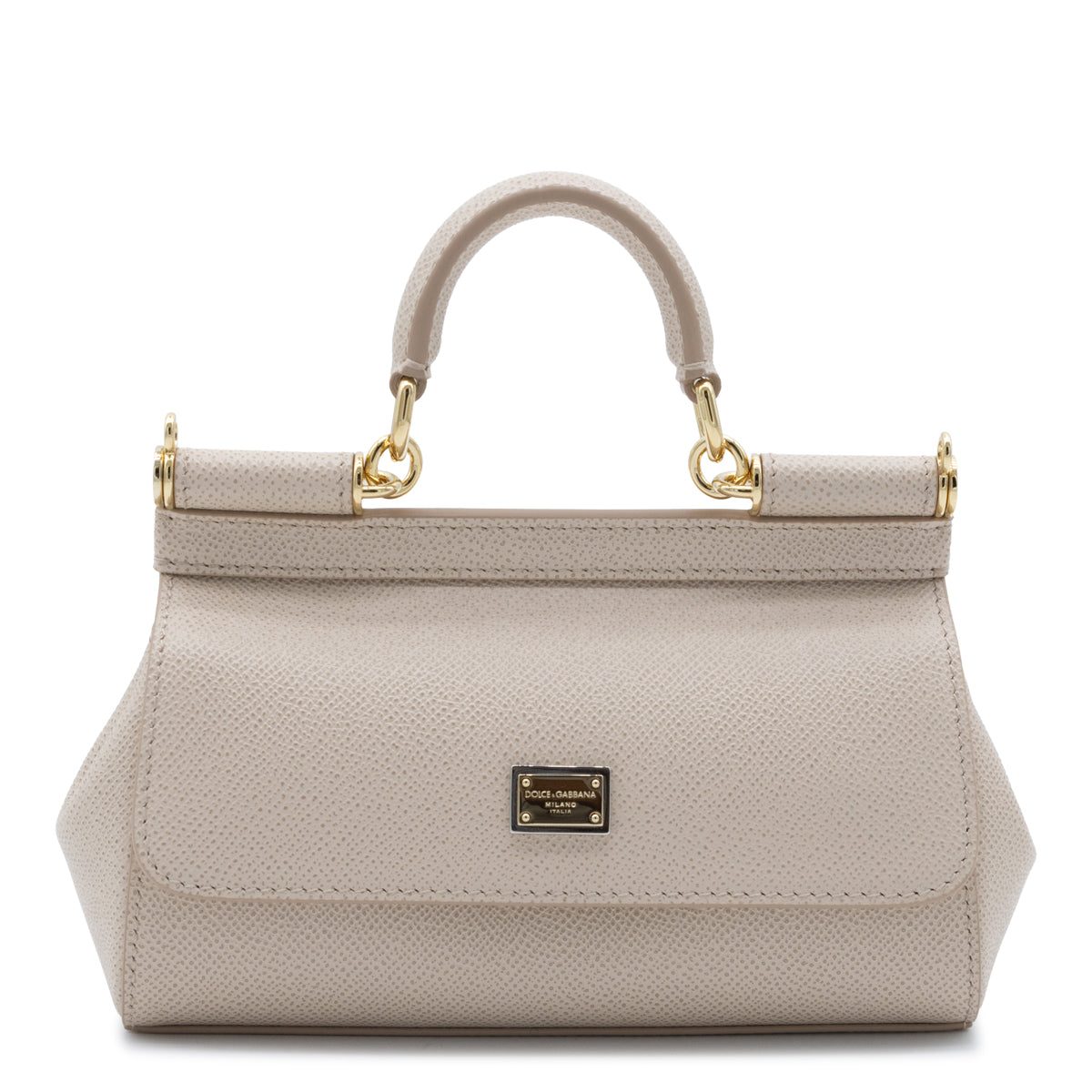 LIGHT PINK LEATHER MINI SICILY TOP HANDLE BAG