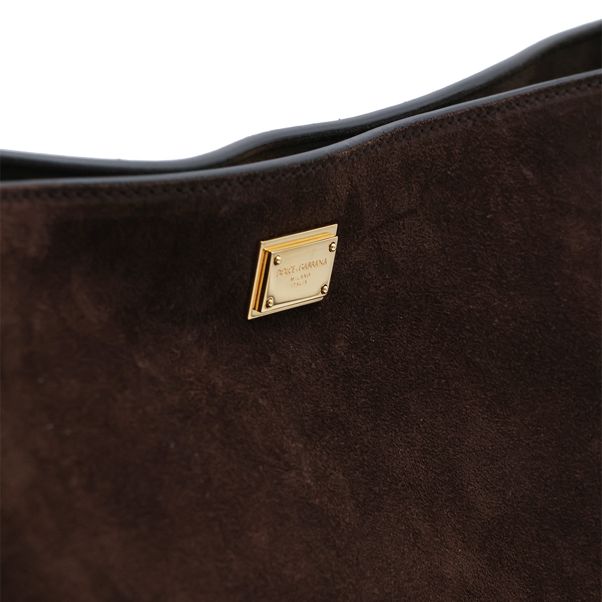 EBONY SUEDE LARGE SHOULDER BAG