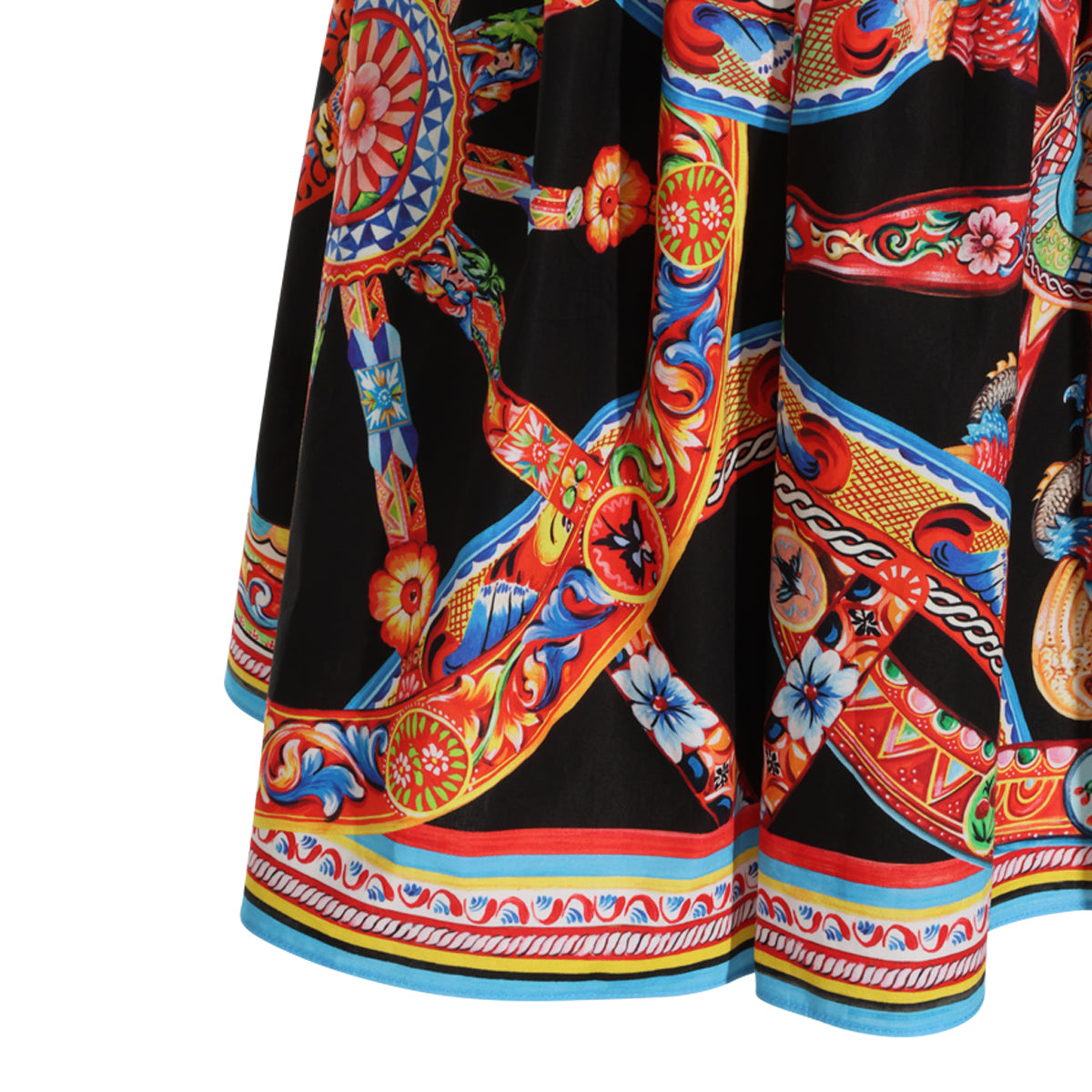 MULTICOLOR COTTON CARRETTO MINI DRESS
