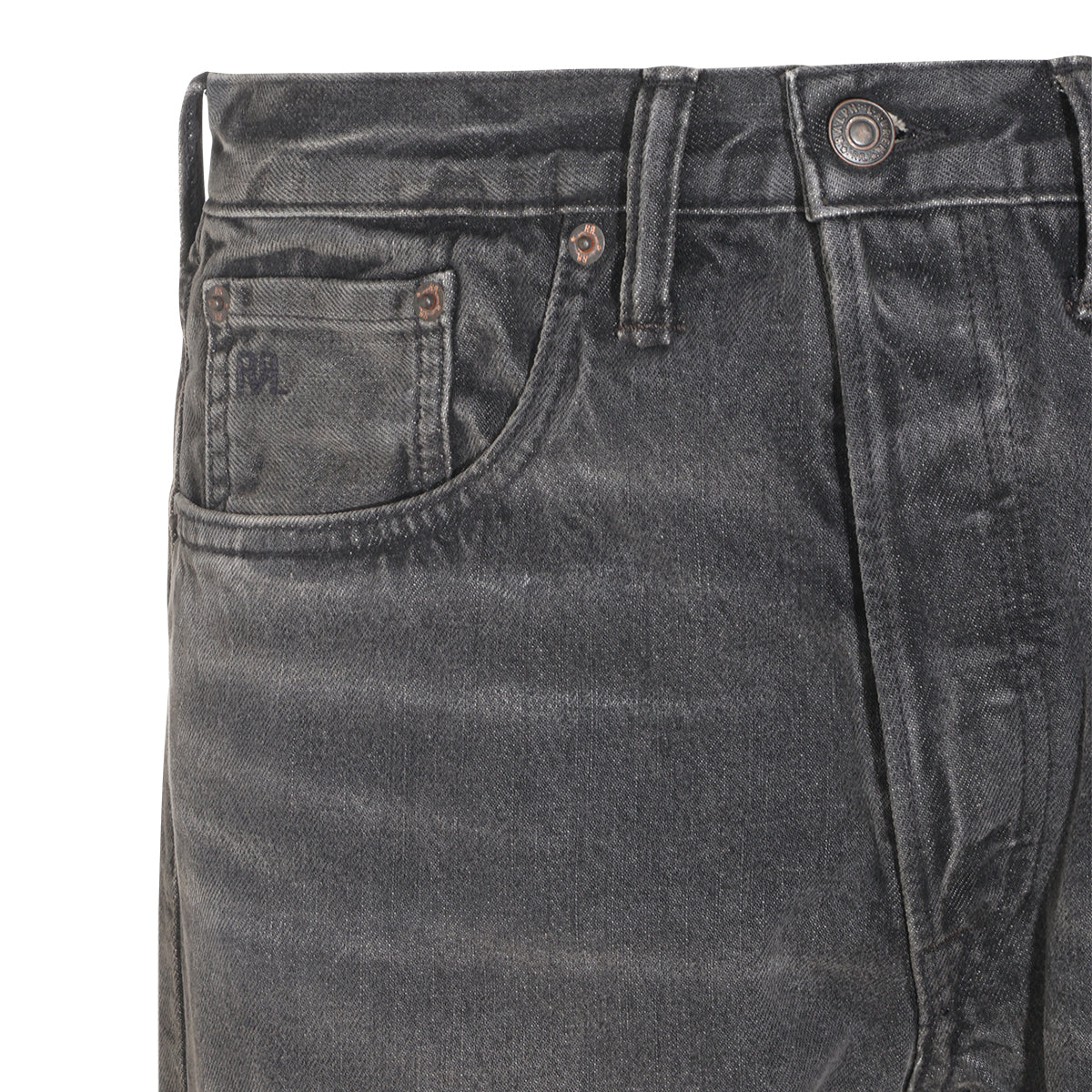 GREY COTTON DENIM JEANS