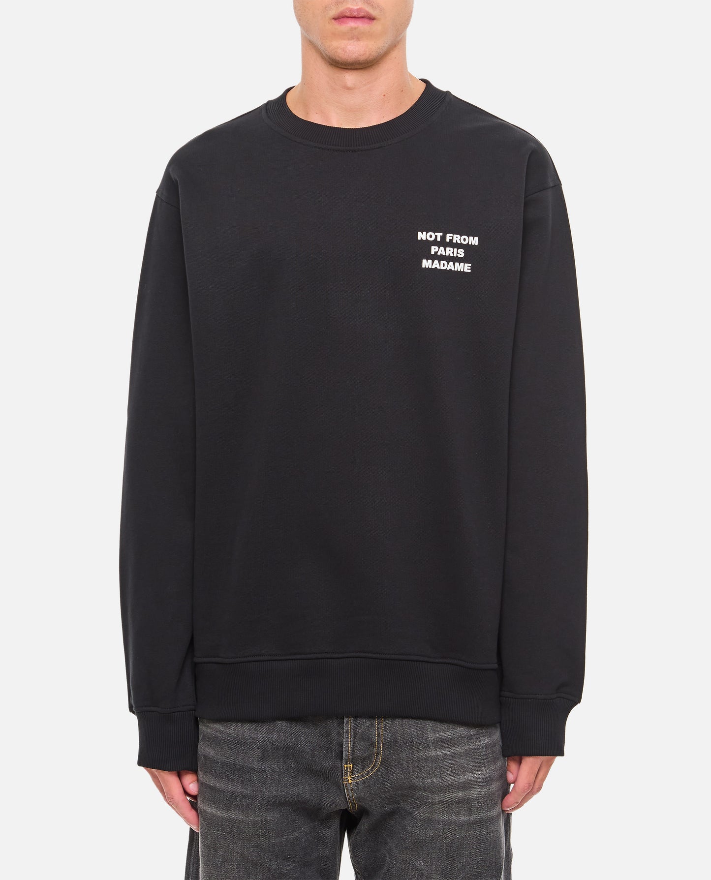 CREWNECK SLOGAN SWEATSHIRT