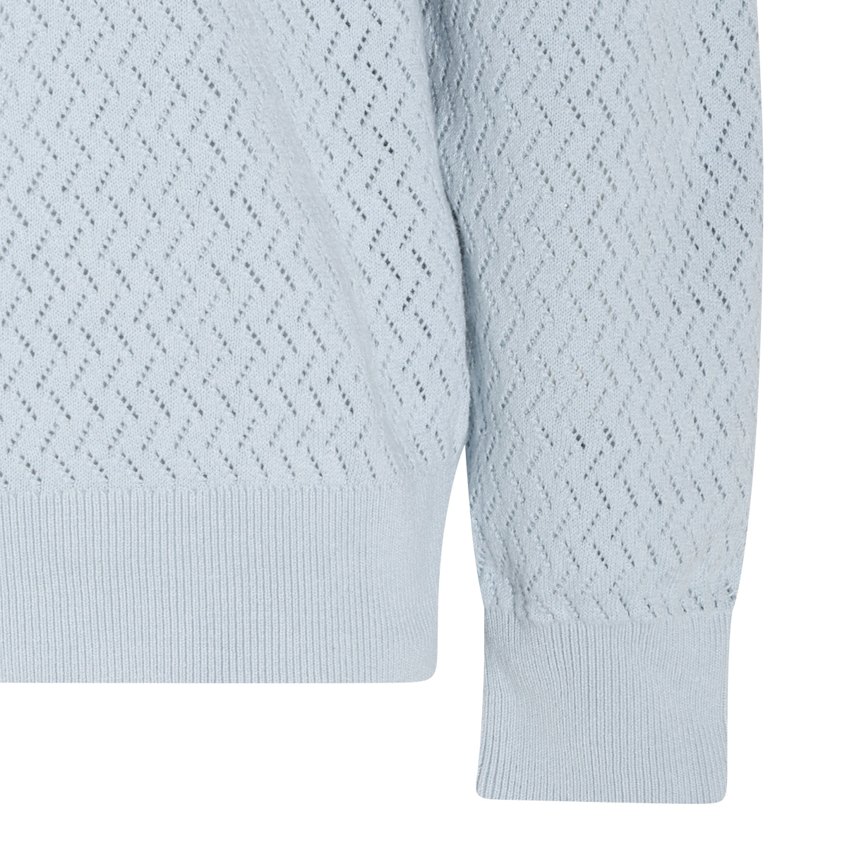 LIGHT BLUE MIRROR COTTON POLO SHIRT