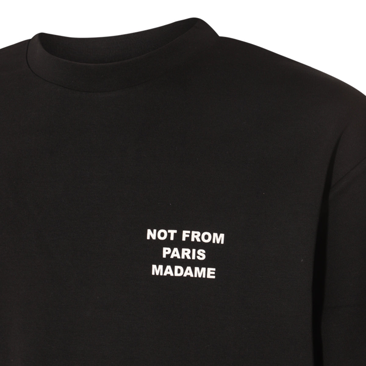 BLACK COTTON T-SHIRT