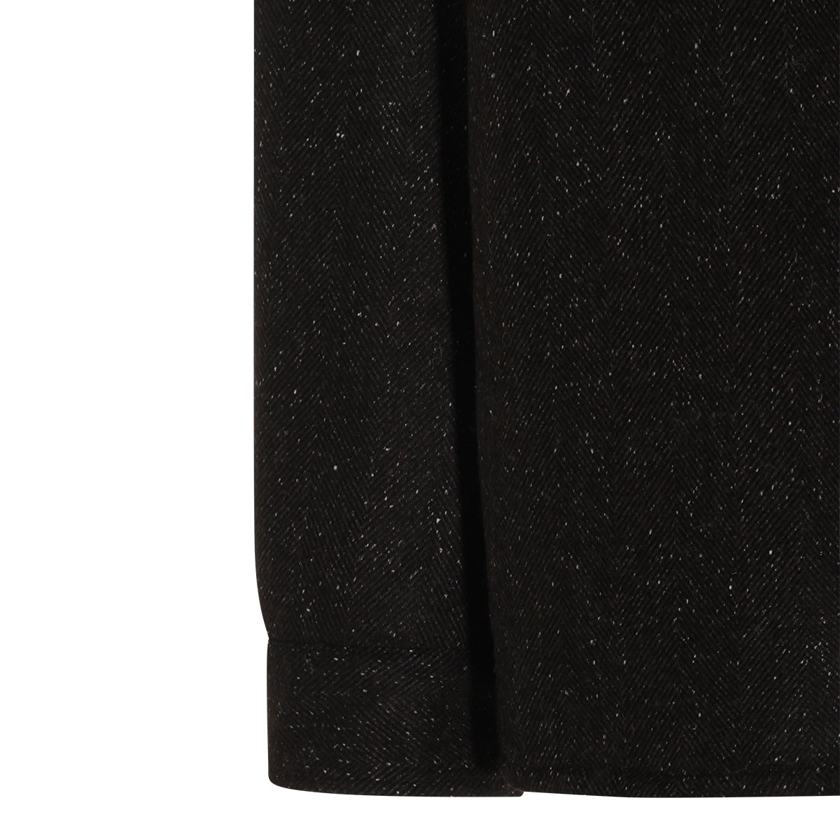 DARK BROWN WOOL CASUAL JACKET