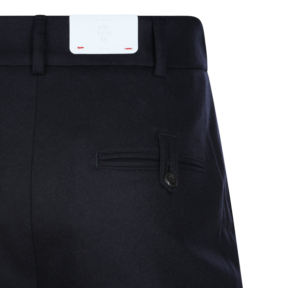 BLUE VIRGIN WOOL AND CASHMERE BLEND PANTS